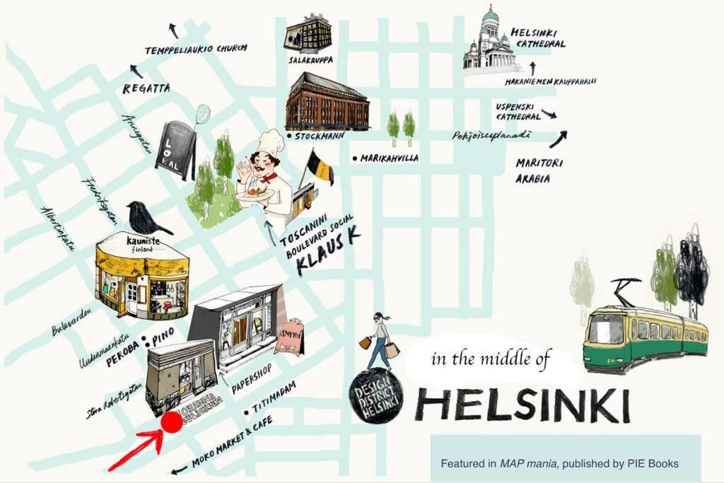 Scandinavian 2-Rooms Apartment City Center Helsinki Ngoại thất bức ảnh
